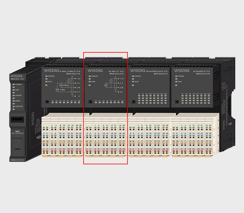 葡京线路检测3522的8路模拟量输出模块-8通道电流电压信号输出
